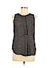 Ann Taylor LOFT 100% Polyester Black Sleeveless Blouse Size M (petite) - photo 1
