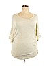 Pink Blush Ivory 3/4 Sleeve Top Size 2X - photo 1