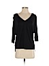 CAbi 100% Rayon Black Short Sleeve Top Size S - photo 1