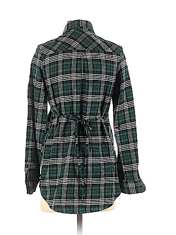 Isabel Maternity Long Sleeve Button-Down Shirt (view 2)