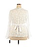 INC International Concepts 100% Polyester White Long Sleeve Blouse Size XXL - photo 2