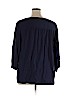 Artisan NY 100% Rayon Blue 3/4 Sleeve Blouse Size 1X - photo 2