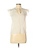 Theory 100% Cotton White Short Sleeve Blouse Size P (petite) - photo 1