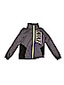 Nike 100% Polyester Solid Gray Track Jacket Size 7 - photo 1