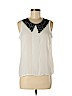 Ann Taylor LOFT 100% Polyester Ivory Sleeveless Blouse Size M (petite) - photo 1