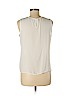 Ann Taylor LOFT 100% Polyester Ivory Sleeveless Blouse Size M (petite) - photo 2