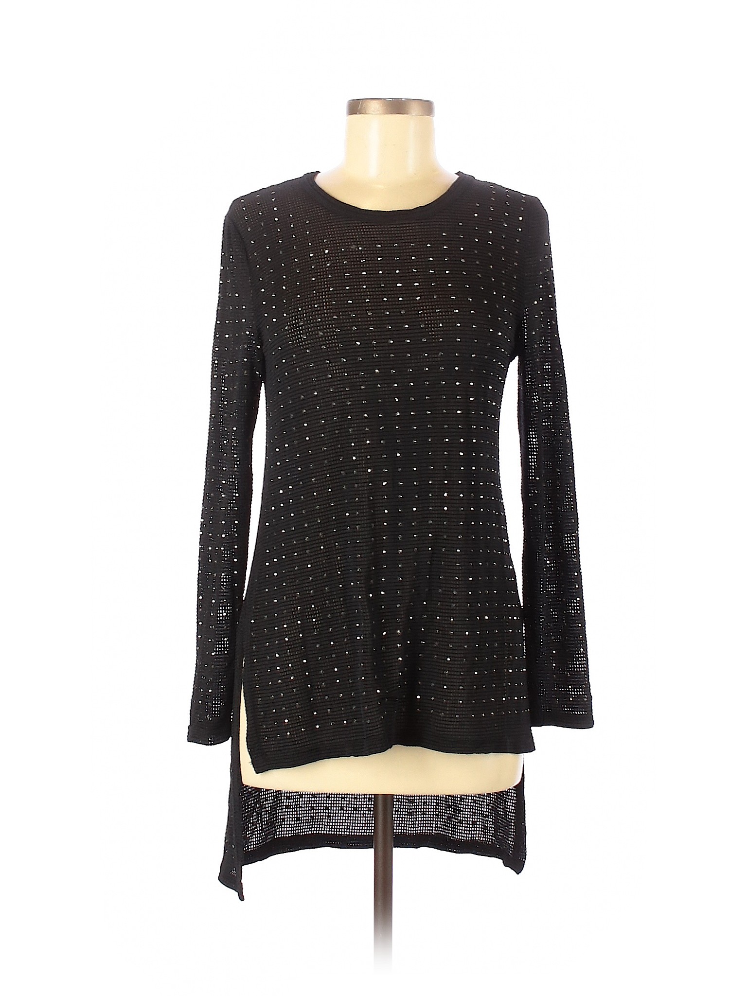 Frank Lyman Design Women Black Long Sleeve Top M | eBay