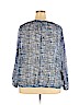 George 100% Polyester Blue 3/4 Sleeve Blouse Size 22 - 24 - photo 2