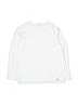 Zara Solid White Long Sleeve T-Shirt Size 11 - 12 - photo 1