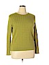 Lands' End 100% Cotton Green Pullover Sweater Size XL - photo 1