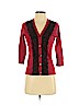August Silk Red Cardigan Size P (petite) - photo 1