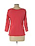 Talbots 100% Pima Cotton Pink 3/4 Sleeve T-Shirt Size L (petite) - photo 2
