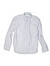 Zara Kids 100% Cotton Stripes Blue Long Sleeve Button-Down Shirt Size 11 - 12 - photo 1