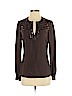 Tory Burch Brown Long Sleeve Blouse Size 2 - photo 1
