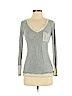 Diane von Furstenberg Gray Long Sleeve Top Size P (petite) - photo 1