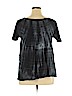 Moda International 100% Cotton Black Short Sleeve Top Size XL - photo 2