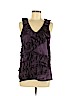 Romeo & Juliet Couture 100% Polyester Purple Sleeveless Blouse Size M - photo 1