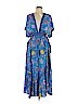 R. Vivimos Blue Casual Dress Size L - photo 1
