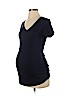 BeMaternity by Ingrid & Isabel Blue Short Sleeve T-Shirt Size S - photo 1