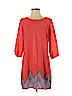 Bebop 100% Polyester Orange Casual Dress Size S - photo 1