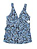 Beach Bump By Motherhood Blue Swimsuit Top Size M - photo 1