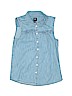 Gap Kids 100% Cotton Chambray Blue Sleeveless Button-Down Shirt Size XL (kids) - photo 1