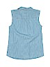 Gap Kids 100% Cotton Chambray Blue Sleeveless Button-Down Shirt Size XL (kids) - photo 2