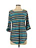 New Directions 100% Polyester Blue Long Sleeve Top Size M (petite) - photo 1