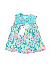 Jaxxwear 100% Pima Cotton Floral Blue Sleeveless Top Size 12-18 mo - photo 1