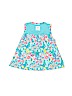 Jaxxwear 100% Pima Cotton Floral Blue Sleeveless Top Size 12-18 mo - photo 2