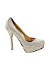 Just Fabulous Gold Heels Size 10 - photo 1