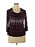 New Directions Purple 3/4 Sleeve Top Size XL (petite) - photo 1