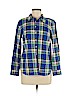 Talbots 100% Cotton Blue Long Sleeve Button-Down Shirt Size M (petite) - photo 1