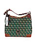 Dooney & Bourke Green Leather Shoulder Bag One size - photo 1