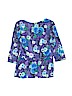 Justice 100% Cotton Purple 3/4 Sleeve Top Size 12 - photo 2