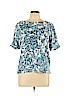 Karen Scott Blue Short Sleeve Top Size L (petite) - photo 1