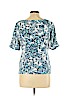 Karen Scott Blue Short Sleeve Top Size L (petite) - photo 2