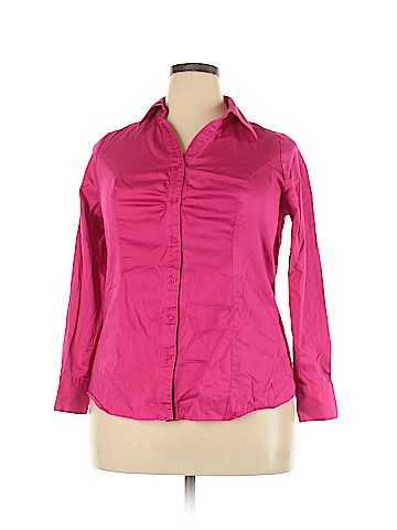 Lane Bryant Long Sleeve Button-Down Shirt (view 1)