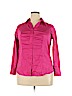 Lane Bryant Pink Long Sleeve Button-Down Shirt Size 18 - photo 1