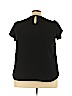 Papermoon 100% Polyester Black Short Sleeve Blouse Size 2X - photo 2