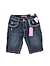 Wallflower Solid Blue Denim Shorts Size 12 - photo 1