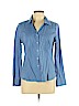 Talbots 100% Cotton Blue Long Sleeve Button-Down Shirt Size 12 (petite) - photo 1