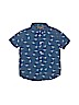Assorted Brands 100% Cotton Print Blue Short Sleeve Button-Down Shirt Size 5 - 6 - photo 1
