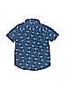Assorted Brands 100% Cotton Print Blue Short Sleeve Button-Down Shirt Size 5 - 6 - photo 2