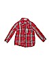 Assorted Brands 100% Cotton Plaid Red Long Sleeve Button-Down Shirt Size 130 cm / US 8 - photo 1