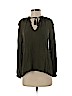 Lucky Brand 100% Polyester Green Long Sleeve Top Size S - photo 1