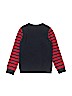 Lands' End 100% Cotton Stripes Graphic Blue Pullover Sweater Size L (youth) - photo 2