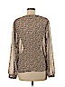 A New Day 100% Polyester Tan Long Sleeve Blouse Size M - photo 2