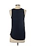 Ann Taylor LOFT Outlet 100% Polyester Blue Sleeveless Blouse Size S (petite) - photo 2