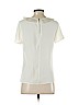 Ann Taylor 100% Polyester Ivory Short Sleeve Blouse Size 6 (petite) - photo 2